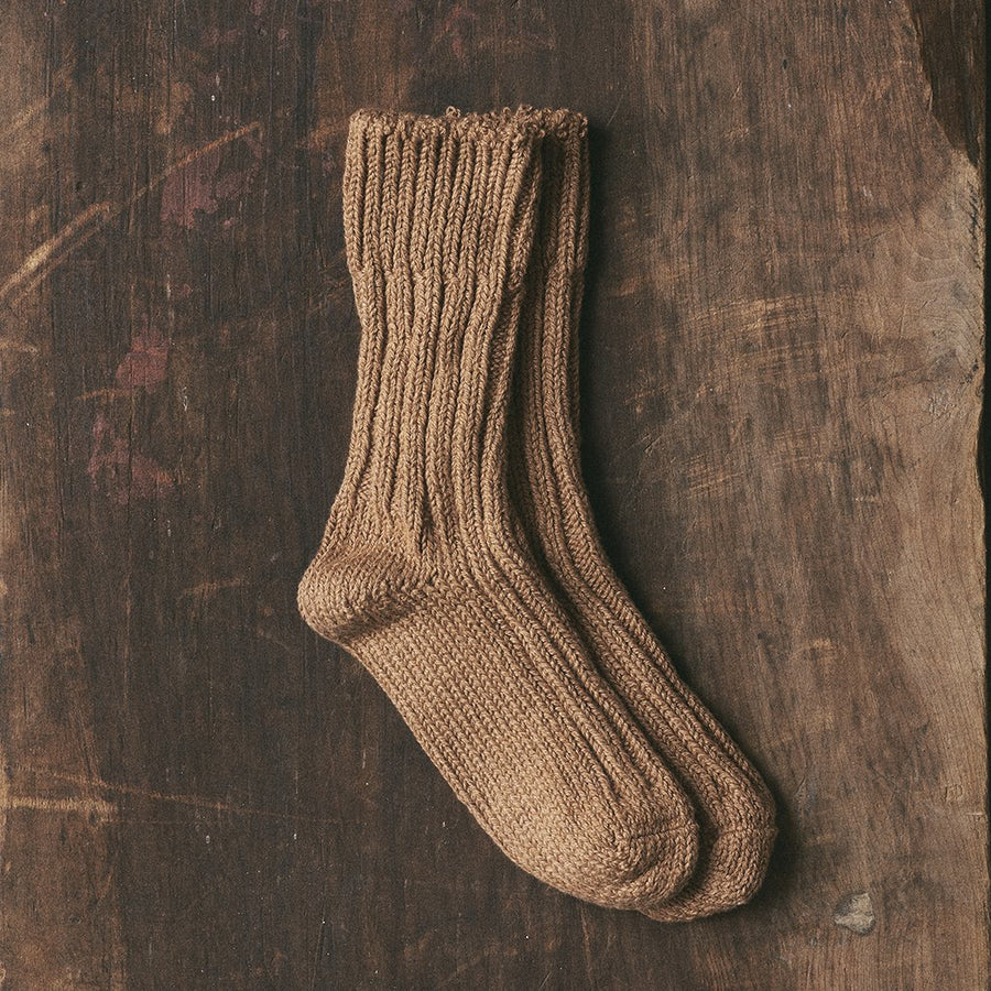 7-5002 ORGANIC COTTON ROW GAUGE SOCKS