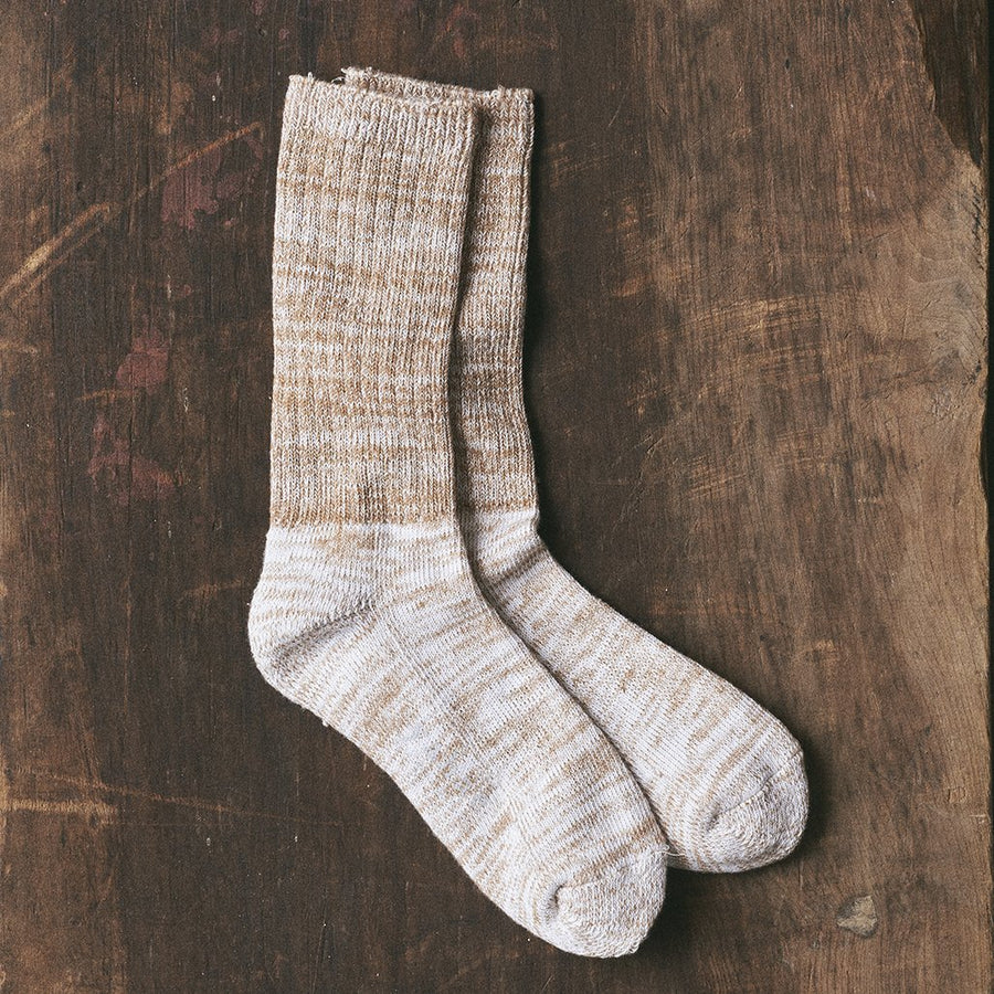 7-5003 ORGANIC COTTON CLUE PILE SOCKS