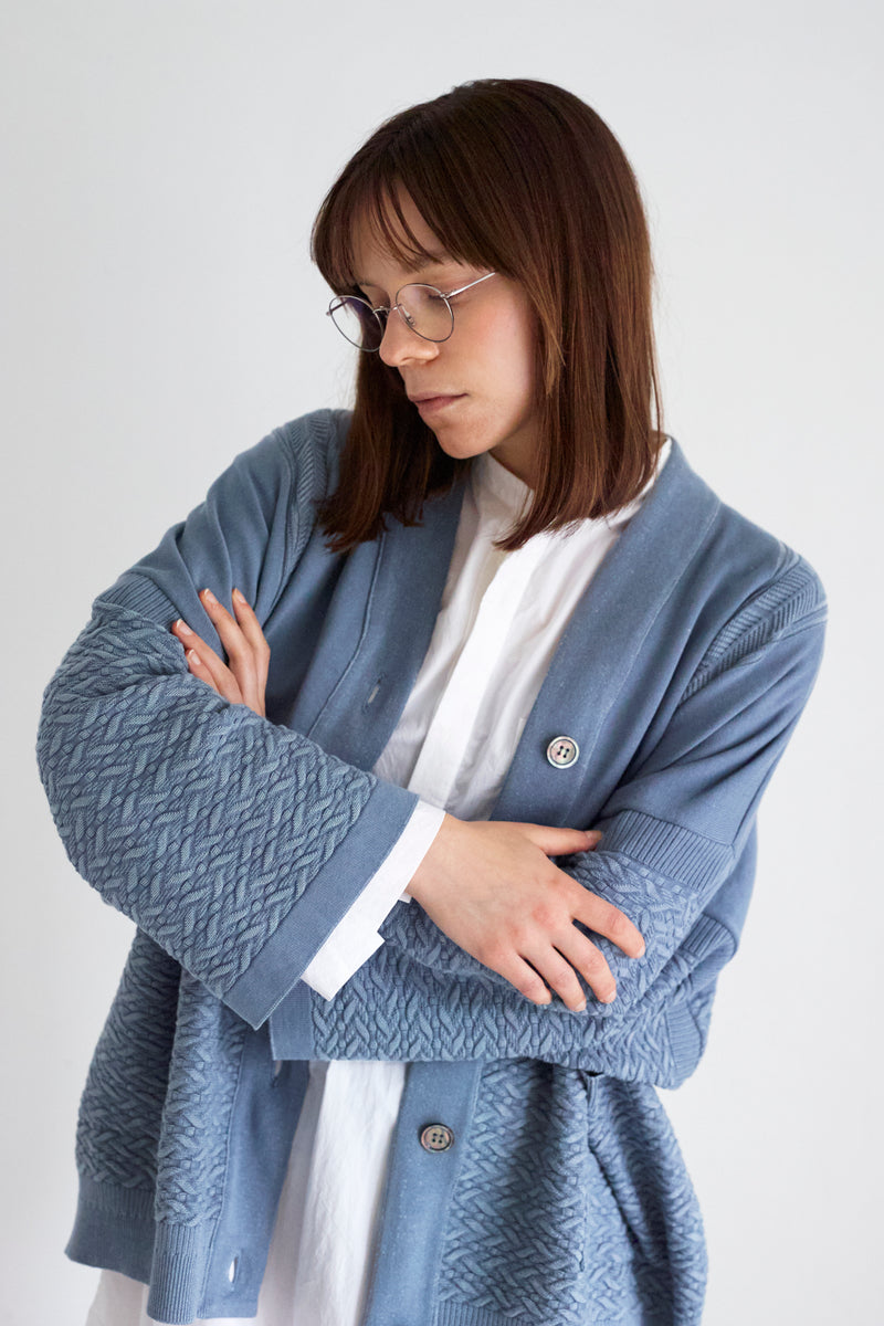 YSK-23SS-KN04 OUN HANTEN CARDIGAN