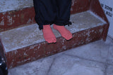 ND21X022OR-ML NODAL LOGO SOCKS - ORANGE x OFF WHITE