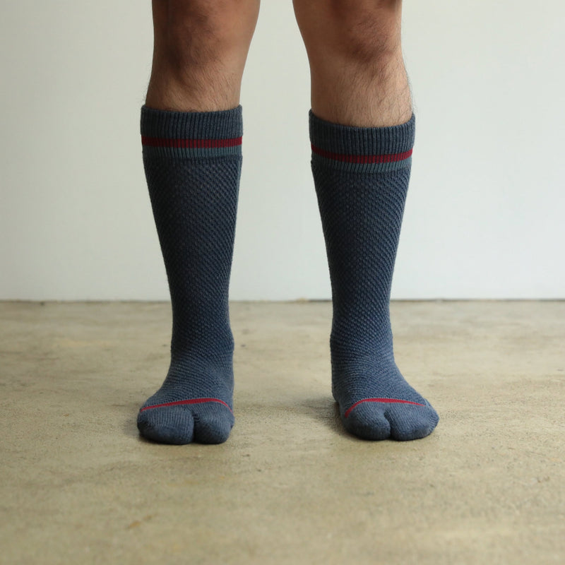 ND21X013NV PILE&MESH SOCKS - NAVY