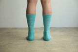 ND21X022SA-ML NODAL LOGO SOCKS - SAX x GRAY