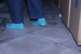 ND21X022SA-ML NODAL LOGO SOCKS - SAX x GRAY